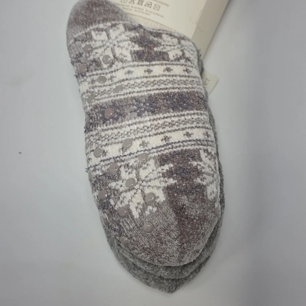 Teddy Fleece Lined Cable-Knit Cloud Socks‎